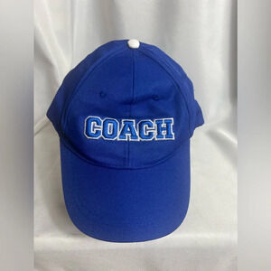 Coach Baseball Cap Blue Embroidered